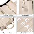 Miniatyrbillede 2 af 4: Dames Canvas Tote Tassen Casual Canvas Crossbody Tas (Beige)