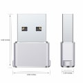 Miniatyrbilde 2 av 5: USB til USB C-adapter 3-pakning, Type C hunn til USB A hann-konverter