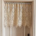 Miniatyrbillede 2 af 4: Korte gardiner boheme broderi valance, 90x38cm