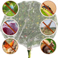 Miniatyrbild 5 av 7: Insektnät med dragkedja, insektsnät för trädgård, växtskyddsnät för att skydda växter, frukter och blommor från insekter och fåglar (300 x 300 cm) 300×300cm