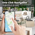Miniatyrbild 4 av 5: Mini GPS-tracker för husdjur, barn, bilar - Global app för realtidslokalisering, ljudvarning, 7-dagars historik, vattentät nyckelring, anti-förlorade tillbehör (svart)
