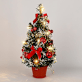 Miniatyrbild 1 av 5: Liten Julgran med Ljus, 40cm Förbelyst Julgran Batteridriven för Jul Hem Skola red