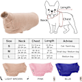 Miniatyrbillede 4 af 5: Lille hunde- og kattetrøjer blød fleece vest brun M