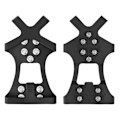 Miniatyrbillede 3 af 5: 10 Lys Is Sne Grips Klampe Crampons Over Sko Støvle Trækkraft Klampe Slip-on Stretch Fodtøj（XL)