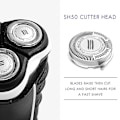 Miniatyrbillede 2 af 5: 6 stk. Sh50 reservedele til Series 5000 barbermaskiner, S5000 S5420 S5380 S5351 Multiprecision-blad