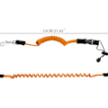 Miniatyrbilde 2 av 5: 2 stk kajakkpadle-leash, med justerbar beltespenne - oransje