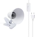 Bordlampeholder Klemme Skrivebordslampe E27 Pæreholder (Hvit)