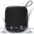 Pikkukuva 1 / 5: Kannettava Bluetooth-kaiutin, Mini Bluetooth 5.0 -kaksoispariliitto langaton kaiutin, stereobasso vedenpitävä matkustamiseen, uima-altaaseen ja ulkosuihkuun (musta)
