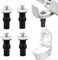 Toalettsitsfästen, 4 Delar Universal Toalettlock Fixeringsset