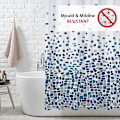 Miniatyrbilde 2 av 5: Dusjforheng Mugg og Mugg Resistent - Mosaic Blå, 180 x 180 cm (71 x 71 Tommer) | Vannfrastøtende Stoff | 100% Polyester blue