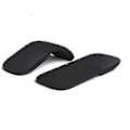Miniatyrbilde 1 av 3: Microsoft Arc Mouse Bluetooth-mus for PC-laptoper Kompatibel Windows Mac Chrome OS (tynn lett transportabel taktil) - Svart