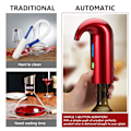 Miniatyrbild 3 av 5: Elektrisk vinluftare, smart automatisk vindispenser, filterluftare och dekanterpip, med vakuumvinpropp (Lucky Red)