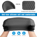 Miniatyrbillede 4 af 5: Svømmehætter, Silikonesvømmehætte Anti-Slip til Unisex Voksne, Sort