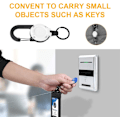 Miniatyrbillede 6 af 7: Heavy Duty Retractable Keychain, 2stk Retractable Badge Holder, Retractable ID Badge Reel Heavy Duty Reel Clips Retractable Badge Reels white*2