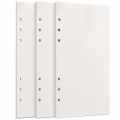 Miniatyrbild 1 av 5: A6-påfyllningspapper, 3-pack 100GSM tjockt påfyllningsbart papper 6, 135 ark (270 sidor) för 6-rings pärm Journal Notebook-Blankt papper
