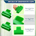 Miniatyrbilde 2 av 6: 40 stk drivhusklemmer film raddekke netting tunnelbøyle klips ramme skyggenett stang klips drivhus filmklemmer for sesongforlengelse av planter 40pcs