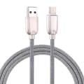 Miniatyrbillede 1 af 3: 1m 5a Ledninger Vævet Usb-C / Type-C Til Usb 2.0 Data Synkronisering Hurtig Opladerkabel, Til Galaxy S8