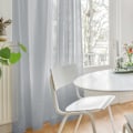 Miniatyrbilde 2 av 5: Set med 2 gardiner, transparente gardiner, ringgardiner, 260 x 140 cm