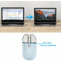 Miniatyrbilde 3 av 5: Trådløs mus, 2.4G oppladbar stille slank datamus med USB-mottaker 3 DPI, Tilbake til skrivebords-knapp for PC bærbar datamaskin stasjonær C