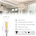 Miniatyrbillede 2 af 5: Lille skrue i LED-pærer, 10 stk. E14 40W varm hvid 2700K