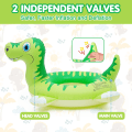 Miniatyrbild 2 av 5: Pool Inflatables för barn, dinosaurie gummiring pool flyter simbassäng leksaker för barn, dinosaurie simring med ljud svansar för pojkar flickor