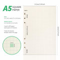 Miniatyrbild 2 av 5: A5 3-pack 5 mm rutigt rutat papper, 6-håls övningspapper