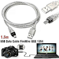 Miniatyrbillede 1 af 5: Til Mini Dv Minidv Usb Datakabel Firewire Ieee 1394 Hdv Videokamera Til Redigering Pc