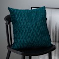 Miniatyrbild 5 av 5: Kuddfodral Set Sammet Mjuk Solid Dekorativ Kuddfodral för Soffa Sovrum 50cmx50cm 2-pack för Soffa Säng Soffa Stol Blå Grön blue