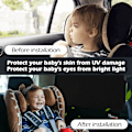Pikkukuva 3 / 5: Magneettiset aurinkosuojat autoon, pimennysverhot sivuikkunoihin UV-suojalla ja yksityisyydellä.