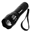 Miniatyrbillede 2 af 5: CREE LED T6 Lommelygte - Kraftig med indbygget batteri Powerbank Sort
