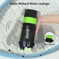 Miniatyrbillede 4 af 7: Protein shaker flaske 16oz shaker flaske til proteinshakes, protein shaker med opbevaring og mix kugle, 3 lag lækagesikker protein flaske green