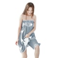 Miniatyrbillede 3 af 4: Badehåndklæde Wrap Badekåbe Pyjamas Hurtigtørrende Absorberende Mikrofiber Badeskørt Blødt Brusebadskjole Håndklæde Brusebad med Justerbar Lukning