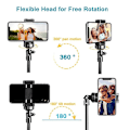 Pikkukuva 4 / 5: Selfie-tikku Tripod-kamera & Mobiilipuhelimen Tripod-jalusta Bluetooth-kaukosäätimellä ja Universaali