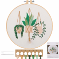 Miniatyrbild 1 av 5: Full Range Broderikit för Nybörjare, DIY Korsstygnsbroderi Kit för Vuxna Nybörjare (Växter Blommor)