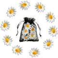 Miniatyrbild 1 av 3: Daisy hårklämmor Blommiga hårnålar Set Tyg Hårklämmor för brud Flicka Kvinna Hårdekoration (10 st)