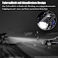 Miniatyrbilde 3 av 5: Sykkellys LED batterisykkellampe med frontlykt baklys vanntett oppladbar