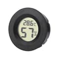 Digital Cigarr Humidor Hygrometer Termometer Svart Rund Urtavla Lagererbjudande
