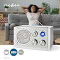 Miniatyrbilde 2 av 5: FM-radio | Borddesign | FM | Strømadapter | Analog | 15 W | Bluetooth® | Hvit silver