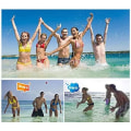 Miniatyrbild 4 av 4: 2-pack vattenboll roliga poolleksaker bollar studsar på vattnet mjukt snabbtorkande Lycra boll vattenkul vattensporter spel för pool strand