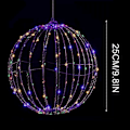 Pikkukuva 3 / 5: LED-joulupallovalot sisä- ja ulkokäyttöön, juhliin, pihalle, puuhun, puutarhaan, vedenpitävät 25cm