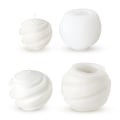 Miniatyrbilde 1 av 5: Silikonformer for stearinlys (2 stk.) - Former for voks- og bivoksstøping | Silikonlysformer | DIY-utstyr for stearinlys
