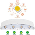 Miniatyrbillede 4 af 5: Moderne væglampe 8W Hvid LED væglampe op og ned væglampe Vandtæt lys til stue, soveværelse, gang, badeværelse dekoration Varm hvid [Energiklasse F]