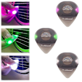 Miniatyrbild 1 av 5: Snygg LED-upplyst lysande gitarrplock Touch Luminous Elektrisk Gitarr Ukulele Bas Plectrum Kreativa Gåvor white