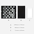 Miniatyrbilde 3 av 5: Mini Foldable Wallet Type Magnetic Chess Pocket Board Game