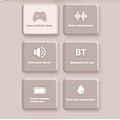 Pikkukuva 4 / 5: Langattomat Bluetooth-kuulokkeet HiFi Taitettavat Älykkäät Melua Vaimentavat Säädettävät Mikrofonilla, Bluetooth 5.1 Yhteensopiva, Stereo Over-Ear -kuulokkeet (Beige)