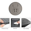 Miniatyrbillede 4 af 5: Hoppetov Mat Rund Mat Fitness Træningsmat Durable Skridsikker Langvarig Arbejde Afspændingsmat Vr Mat Træning Hoppetov Mat grey