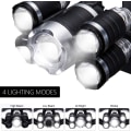 Miniatyrbillede 4 af 5: 5 LED genopladelig pandelampe - 12000lm  4 lystilstande
