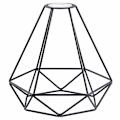 Miniatyrbillede 2 af 5: Lampe skærm loft, metal lampe skærme, ledning lys skygge sort, til køkken, spisestue, soveværelse, entre