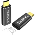 Miniatyrbild 1 av 6: Lightning till USB C-adapter, stödjer PD 60W snabbladdning och dataöverföring för 15/15 Pro/15 Plus/15 Pro Max black