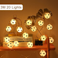 Miniatyrbillede 4 af 5: 2022 VM-dekorationslys Fodbold, 3M 20 fodbolde